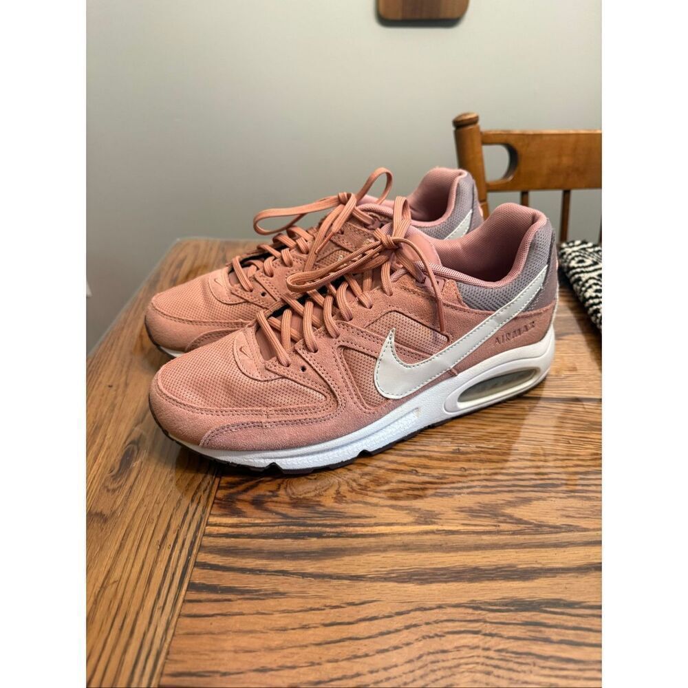 Nike Stardust Pink Air Max Command Suede Mesh Athletic Sneaker Shoes‎ Size 10